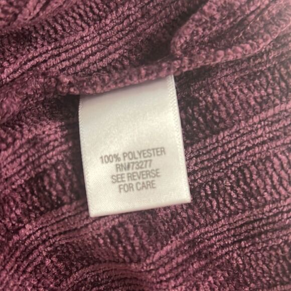 Dana Buchman Magenta Chenille Knit  Top Soft Textured Pullover Sweater - Picture 5 of 5